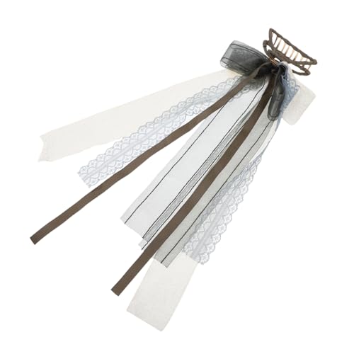 NULYLU Fashion Tüll Haarspange Mit Schleife Für Damen Elegante Haarklammer Mit Atmungsaktivem Material Haaraccessoire Für Besondere Anlässe Und Tägliche Styles Rutschfest Und Stabil von NULYLU