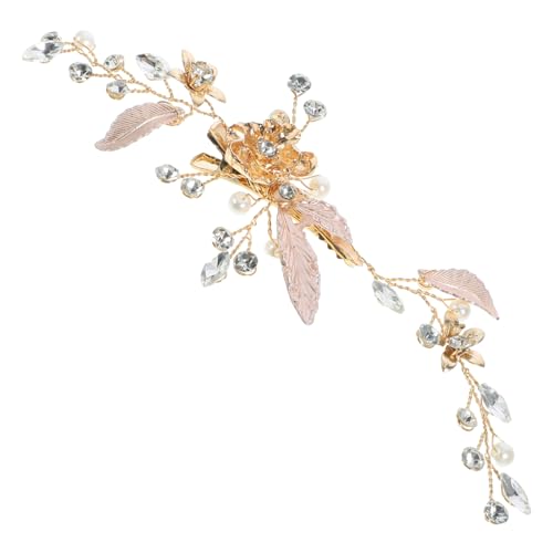 NULYLU Brautschmuck Haarspange Mit Strass Eleganter Haarklammer Für Hochzeiten Modisches Haaraccessoire Für Bräute Einzigartiges Design Einfach Zu Verwenden Handgefertigt von NULYLU