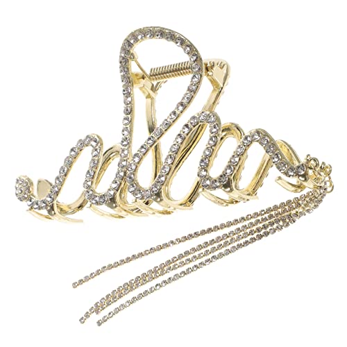 NULYLU Haarspange Schlangenform mit Quaste für Dickes Haar Strass Haarklammer Haaraccessoire für und Mädchen von NULYLU