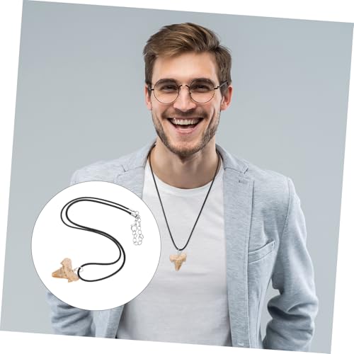 NULYLU Haifischzahn Anhänger Surfer Kette Herren Halsdekoration Tribal Stil Geschenkidee für Outdoor und Drift Erinnerungs Schmuck von NULYLU