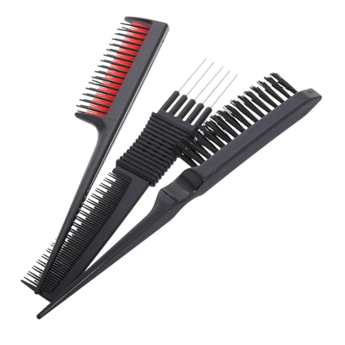 NULYLU 1 Satz Haarkämme für Damen und Herren Toupierkämme für Haarstyling Feiner Rattenschwanzkamm Kunststoff zu Haaren Professionelles Frisur Satz von NULYLU
