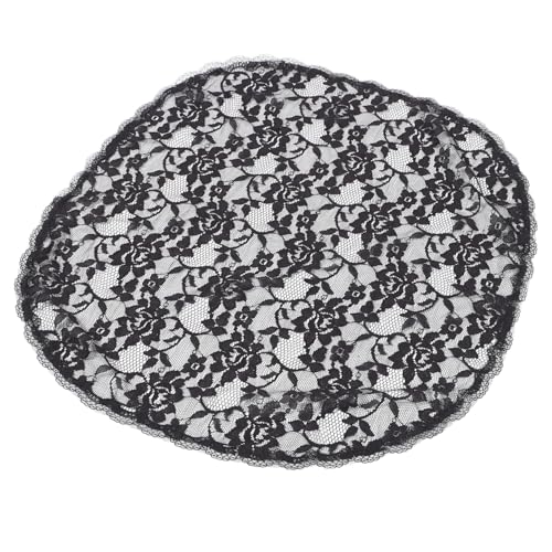 NULYLU Vintage Mantilla Schleier Mit Blumenstickerei Und Spitzen Kurze Hochzeitskopfbedeckung Für Bräute Boho Braut Schleier Für Stilvolle Hochzeiten von NULYLU