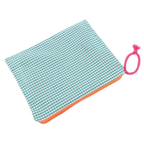 NULYLU Reisetasche Mit Reißverschluss Kosmetiktasche Make-up-Tasche Für Damen Tragbarer Organizer Gittermuster-Design Viel Für Kosmetik Schreibwaren Und Schmuck Leicht Zu Reinigen von NULYLU