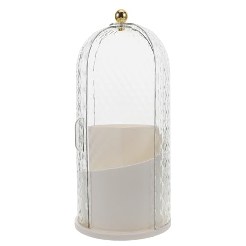 NULYLU Rotierender Make-up Pinsel Organizer Mit Deckel Multifunktionale Aufbewahrungsbox Für Kosmetik Für Schreibtisch Und Badezimmer Transparentes Design Schützt Vor Und Sorgt Für von NULYLU