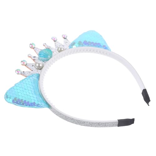 NULYLU Katzenohren Stirnband Mit Pailletten Tierohren Haarband Für Cosplay Festival Requisiten Kostüm Accessoires Kopfbedeckung Für Mädchen von NULYLU
