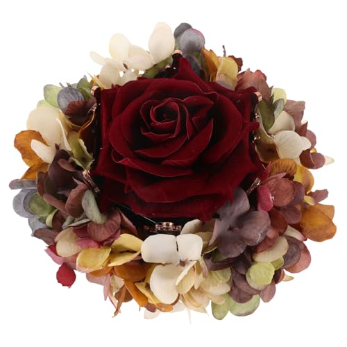 NULYLU Kronenform Kopfschmuck Blume Damen Haar Accessoire Party Hochzeit Geburtstag Kopf Dekoration Clip Schmuck Accessoire von NULYLU