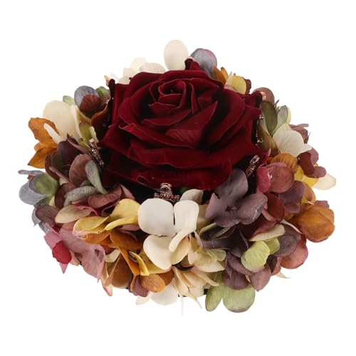 NULYLU Krone Haarschmuck Für Damen Barocke Blumen Krone Hochzeits-party Kopfschmuck Komfortable Und Langlebige Haarspange Für Besondere Anlässe Und Feiern von NULYLU