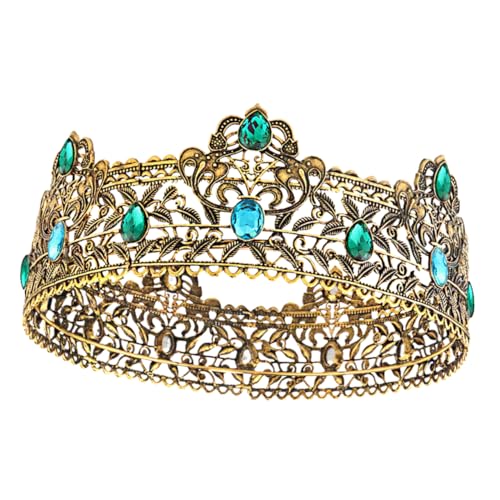 NULYLU Herren Krone Strass Zeitloses Hochzeits-accessoire Für Cosplay Und Besondere Anlässe Leicht Und Bequem Für Hochzeiten Und Verlobungen Robust Und Stilvoll von NULYLU