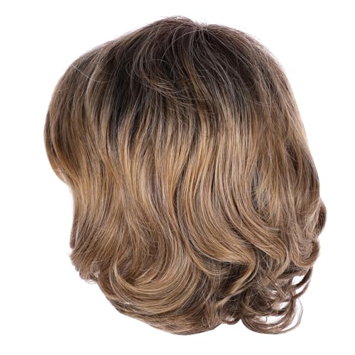 NULYLU Perücke Für Damen Lace Front Kurzperücke Mit Gewellten Locken Realistische Partyhaarperücke Aus Hochwertigem Material Natürlich Aussehend Für Verschiedene Anlässe von NULYLU