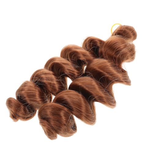 NULYLU Lockenperücke Für Damen Perücke Für Auftritte Haarperücke Haarverlängerungsperücke Lange Gewellte Perücken Für Frauen Geflochtene Lockenverlängerung Haarteile Für Damen von NULYLU