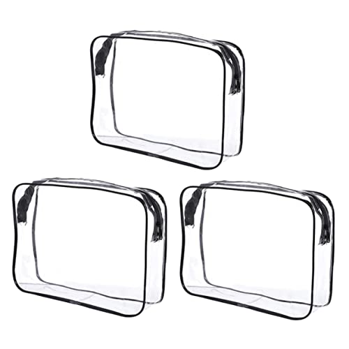 NULYLU 3stücke Kosmetiktaschen Transparent Für Make-up Und Reise Praktische Organizer Für Damen Und Mädchen von NULYLU