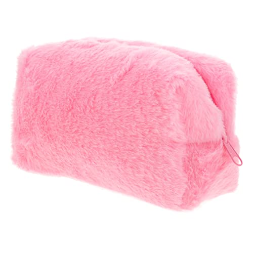 NULYLU Plüsch-Kosmetiktasche Reise-Make-up-Tasche Kulturtasche Für Damen Mit Reißverschluss Kompakt Für Kosmetika Und Reiseaccessoires von NULYLU