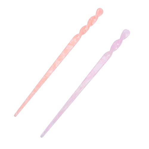 NULYLU 2stücke Vintage Marbling Haarspangen Aus Acetat Für Damen Für Hochsteckfrisuren Und Elegante Anlässe Einfach Zu Handhaben Und Sicher Für Dickes Haar von NULYLU