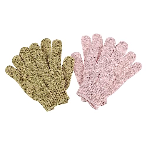 NULYLU Massagehandschuhe Für Die Dusche Fünf Finger Peelinghandschuhe Zur Körperreinigung Und Hautpeeling Exfoliating Body Scrubber Für Frauen Und änner Und von NULYLU