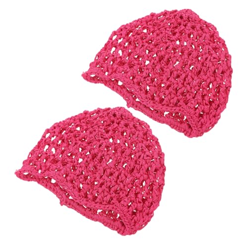 NULYLU Schlafhaube Aus Häkelgewebe Verstellbar Kurz Für Damen Haarnetz Zum Schlafen Haarschutz Nacht von NULYLU