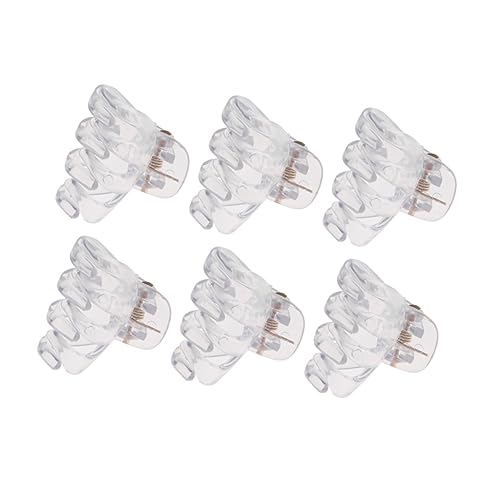 NULYLU 24stücke Kleine Haarspangen Octopus Design Kunststoff Haarklammern Für Frauen Mädchen Haarschmuck Accessoires Transparent von NULYLU