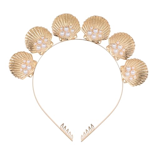 NULYLU Mode Kopfschmuck Muschel Stirnband Legierung Haarschmuck für Mädchen zur Party Hochzeit Urlaub von NULYLU