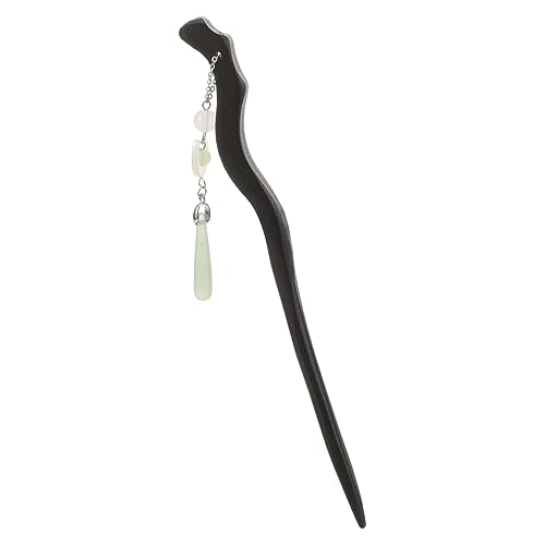 NULYLU Mond Haarnadel Mit Anhänger Holzhaarstab Im Minimalistischen Stil Haarschmuck Für Frauen Passt Zu Verschiedenen Anlässen von NULYLU