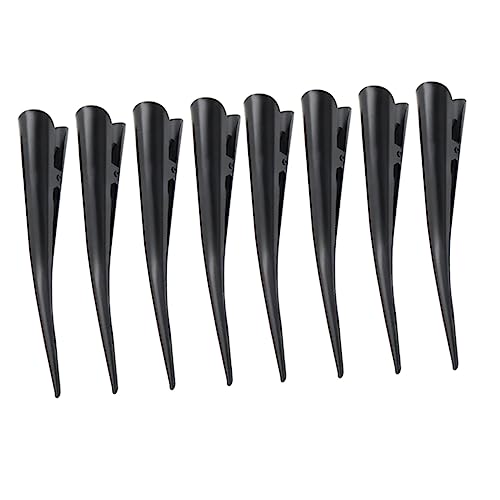 NULYLU Nahtlose Haarspange 8 Stück Metall Haarklammern für Haar Abteilen Rutschfeste Haarclips für Damen und Herren Salon Haar Styling Zubehör für Frisuren und Haarfärbung von NULYLU