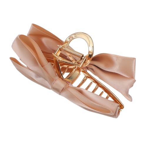 NULYLU Niedliche Haarspange Mit Schleife Für Damen Metall-haarspange Starker Halt Satin-material Für Pferdeschwanzhalter von NULYLU