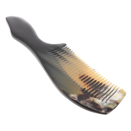 NULYLU Ochsenhornkamm Massagekamm Haarkamm Aus Horn Für Damen Und Herren Haarstylingkamm Robust Und Widerstandsfähig Für Glattes Langes Und Dickes Haar von NULYLU