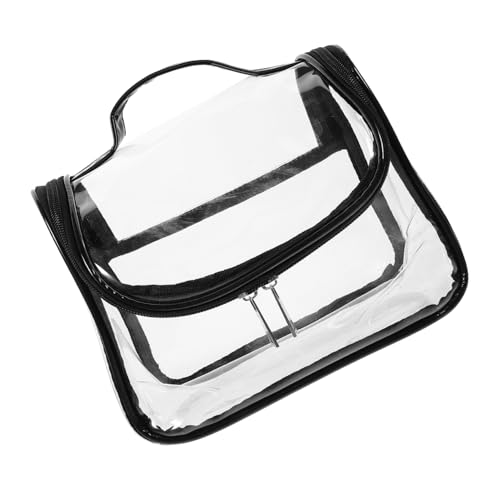 NULYLU Kosmetik Reisetasche PVC Kosmetiktasche Transparent Tragbare wasserdichte Make up Tasche Für Damen Reise Kulturbeutel Mit Fächern Ideal Für Toilettenartikel Und Kosmetikaufbewahrung von NULYLU