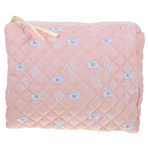 NULYLU Kosmetiktasche Mit Großem Fassungsvermögen Gestepptes Blumenmuster Praktische Aufbewahrung Für Make-up Für Und Täglichen Gebrauch Für Damen von NULYLU