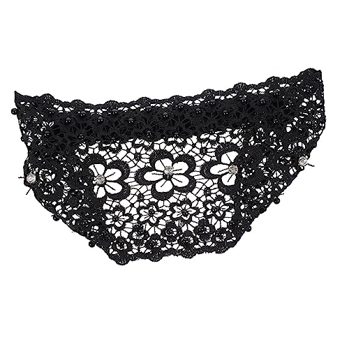 NULYLU Hollow Lace Headband Mit Künstlichen Perlen Und Pflaumenblütenmuster Elegantes Haaraccessoire Für Hochzeiten Und Partys Rutschfestes Design Für Damen von NULYLU