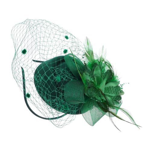 NULYLU Fascinator-stirnband Mit Federn Für Hochzeit Vintage Schleierdesign Haarschmuck Für Dame von NULYLU