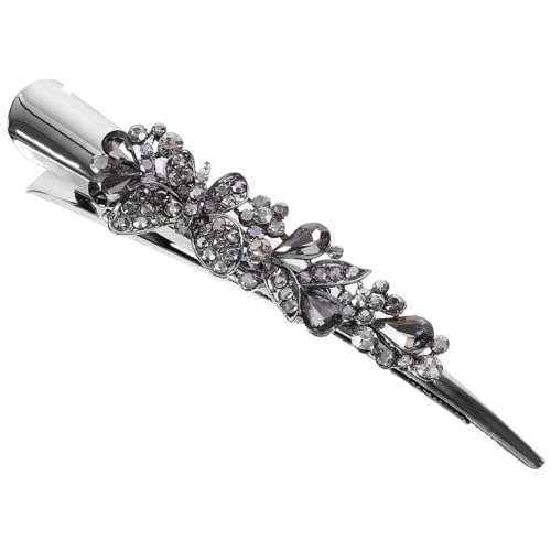 NULYLU Vintage Haarklammer Für Damen Rutschfester Alligator-haarclip Mit Strass Große Haarklammer Für Verschiedene Frisuren Elegantes Haarstyling-tool Für Alltag Und Besondere von NULYLU
