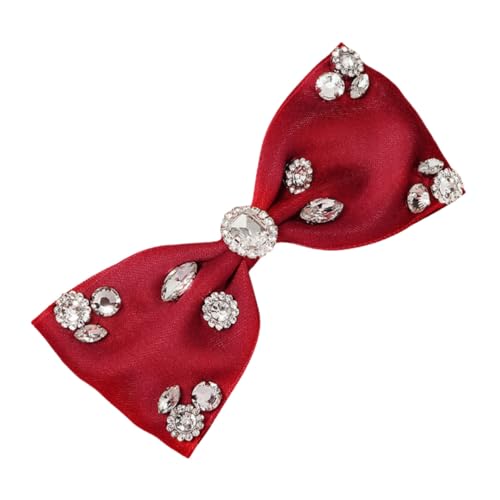 NULYLU Rote Schleifen Haarspange mit Funkelnden Strasssteinen Modisches Haarschmuck Accessoire für Frauen Angenehm zu Tragen Vielseitig Kombinierbar für Alltag Shopping und Events NULYLU Rote Schleifen Haarspange mit Funkelnden Strasssteinen Modisches Haarschmuck Accessoire für Frauen Angenehm zu Tragen Vielseitig Kombinierbar für Alltag Shopping und Events von NULYLU