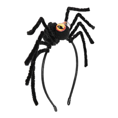 NULYLU Spinnenkopfschmuck Cosplay Spinnen Damen Gruselige Spinne Halloween Kostüm Für Erwachsene Spinnennetz Kopfschmuck Maskerade Dekorationen Haarschmuck Stirnbänder Für von NULYLU