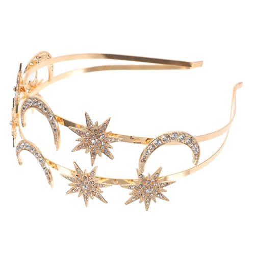 NULYLU Stirnband Mit Stern Und Mond Für Frauen Kopfschmuck Aus Legierung Haarband Für Hochzeit Und Geburtstag Stilvoller Schmuck Für Verschiedene Anlässe NULYLU Stirnband Mit Stern Und Mond Für Frauen Kopfschmuck Aus Legierung Haarband Für Hochzeit Und Geburtstag Stilvoller Schmuck Für Verschiedene Anlässe von NULYLU
