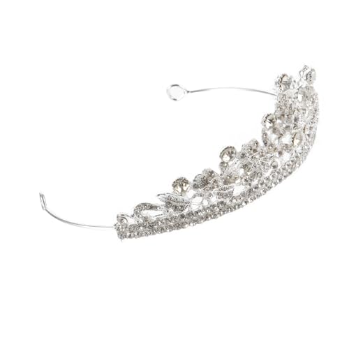 NULYLU Tiara Krone mit Funkelnden Strasssteinen Leichtes Brautkopfschmuck Accessoire für Hochzeit Party und Festliche Anlässe Komfortabel und Gestaltet für Mädchen und Bräute von NULYLU