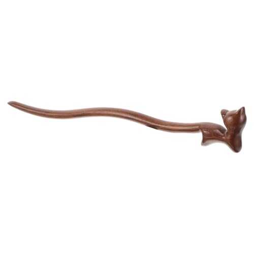 NULYLU Holz Haarstab in Katzenform Vintage Haargabel Haarnadel Für Damen Traditioneller Chignon-stift Haarschmuck Mit Tiermotiven von NULYLU