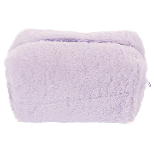 NULYLU Kosmetiktasche Aus Plüsch Für Damen Make-up Tasche Mit Reißverschluss Reise Kulturbeutel Zum Aufbewahren Von Toilettenartikeln von NULYLU
