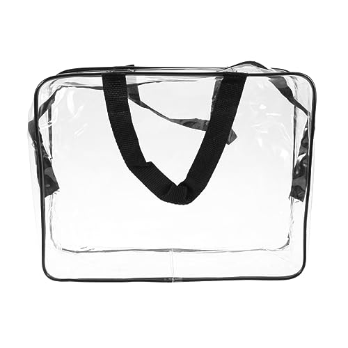 NULYLU Transparent PVC Kosmetiktasche Wasserdichter Toilettenorganizer Für Schwarz Multifunktionale Make-up Aufbewahrung Für Damen Und von NULYLU