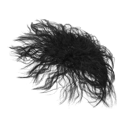 NULYLU Künstliches Haar Zum Anklipsen Toupet Mit Kunstsynthetik Für Frauen Volumenverstärkung Natürliches Schwarz von NULYLU