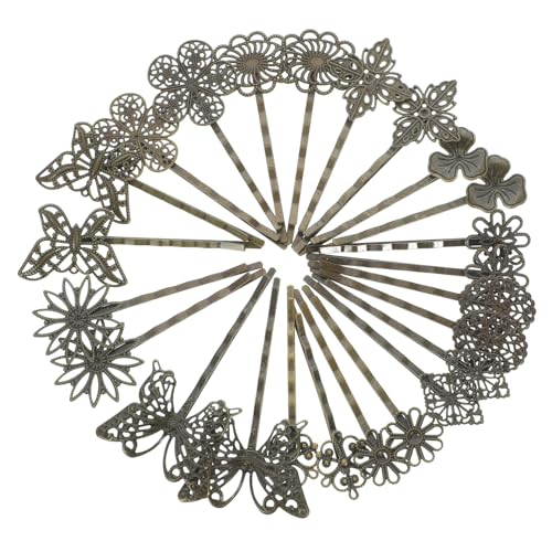 NULYLU 24stücke Vintage Haarspangen Mit Gemischte Muster Als Kopfschmuck Und Haarnadeln Für Frauen Einfach Tragbar Und Passend Haarfarbe Und Jahreszeit NULYLU 24stücke Vintage Haarspangen Mit Gemischte Muster Als Kopfschmuck Und Haarnadeln Für Frauen Einfach Tragbar Und Passend Haarfarbe Und Jahreszeit von NULYLU