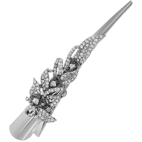NULYLU Vintage Haarspange für Damen Große Haarklammer mit Strass für Partys und Cosplay Geeignet für Feines Haar Haaraccessoire für Besondere Anlässe von NULYLU