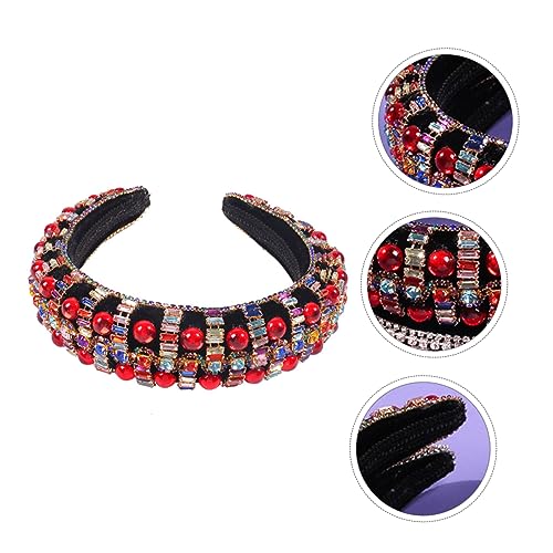NULYLU Volles Strass-haarband Kopftuch Make-up-haarwickel Stirnband Für Frauen Eleganter Party-stirnband Schmuck von NULYLU