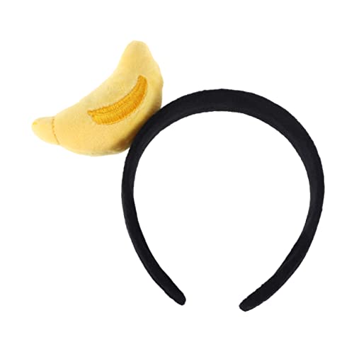 NULYLU üsch Haarreifen Banane Niedliches Obst Haarband Für Cosplay Partys Und Haarschmuck Fruchtige Kopfbedeckung Für Damen Und ädchen Elastisches Und Bequemes Design von NULYLU