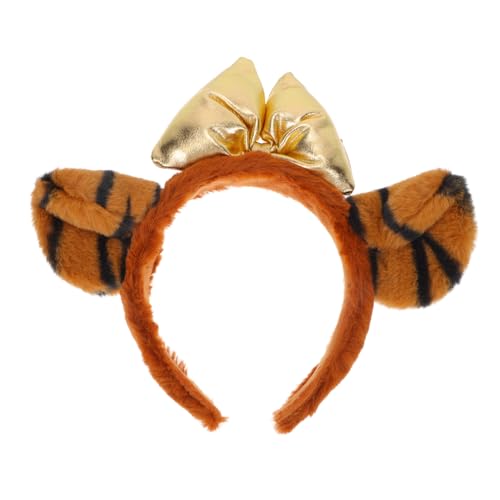 NULYLU üßes Tigerohren Haarreif Für Karneval Kostü Zubehör Party Haarschmuck Tierhaarreifen Für Fasching Und Maskerade Lustiges Headdress Für Kinderfestlichkeiten von NULYLU