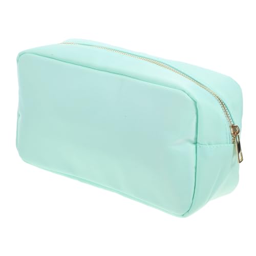 NULYLU Reise Kosmetiktasche Damen Nylon Make-up Beutel Wiederverwendbar Für Schmuck Schlüssel Münzen Für Reisen Und Alltag Große Kapazität Mintgrün von NULYLU