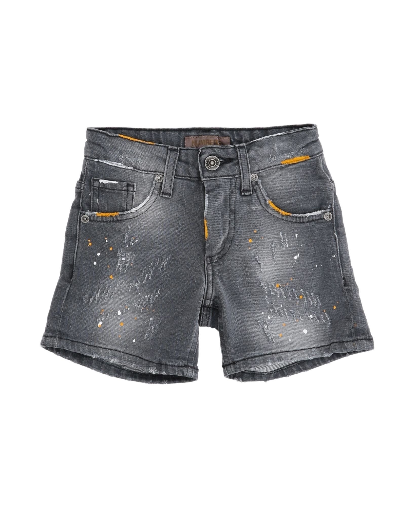 NUMBERS. Jeansshorts Kinder Grau von NUMBERS.