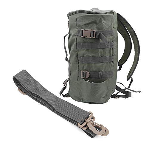 NUMNBE Fishing Tackle Backpack, Outdoor Schultertasche, Grün, Mittelgroß - Wasserabweisend, Leicht Und Strapazierfähig, Ideal Für Fliegenfischen Und Surfcasting von NUMNBE