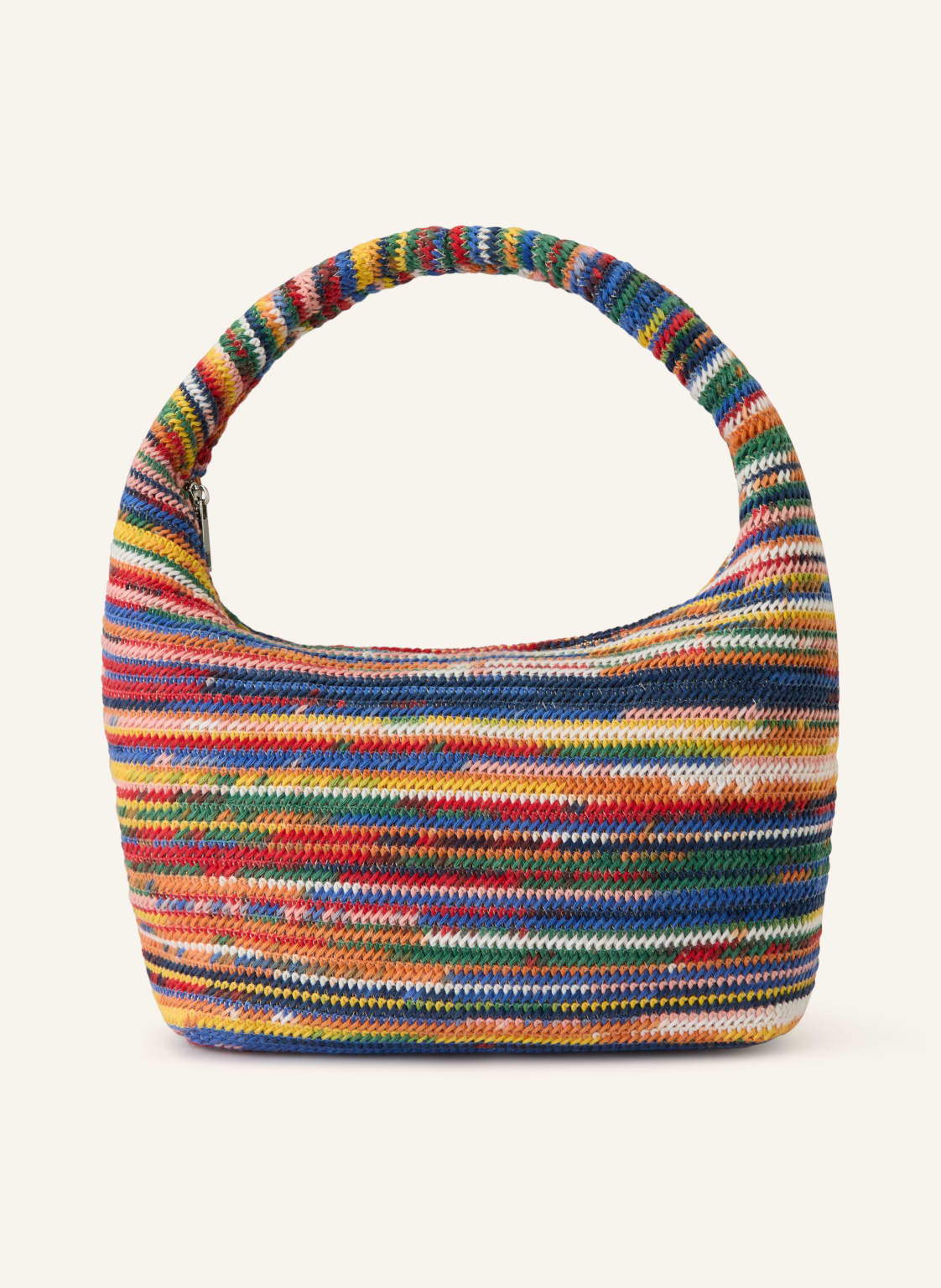 Núnoo Handtasche Agnes Crochet Multi Large rot von NÚNOO