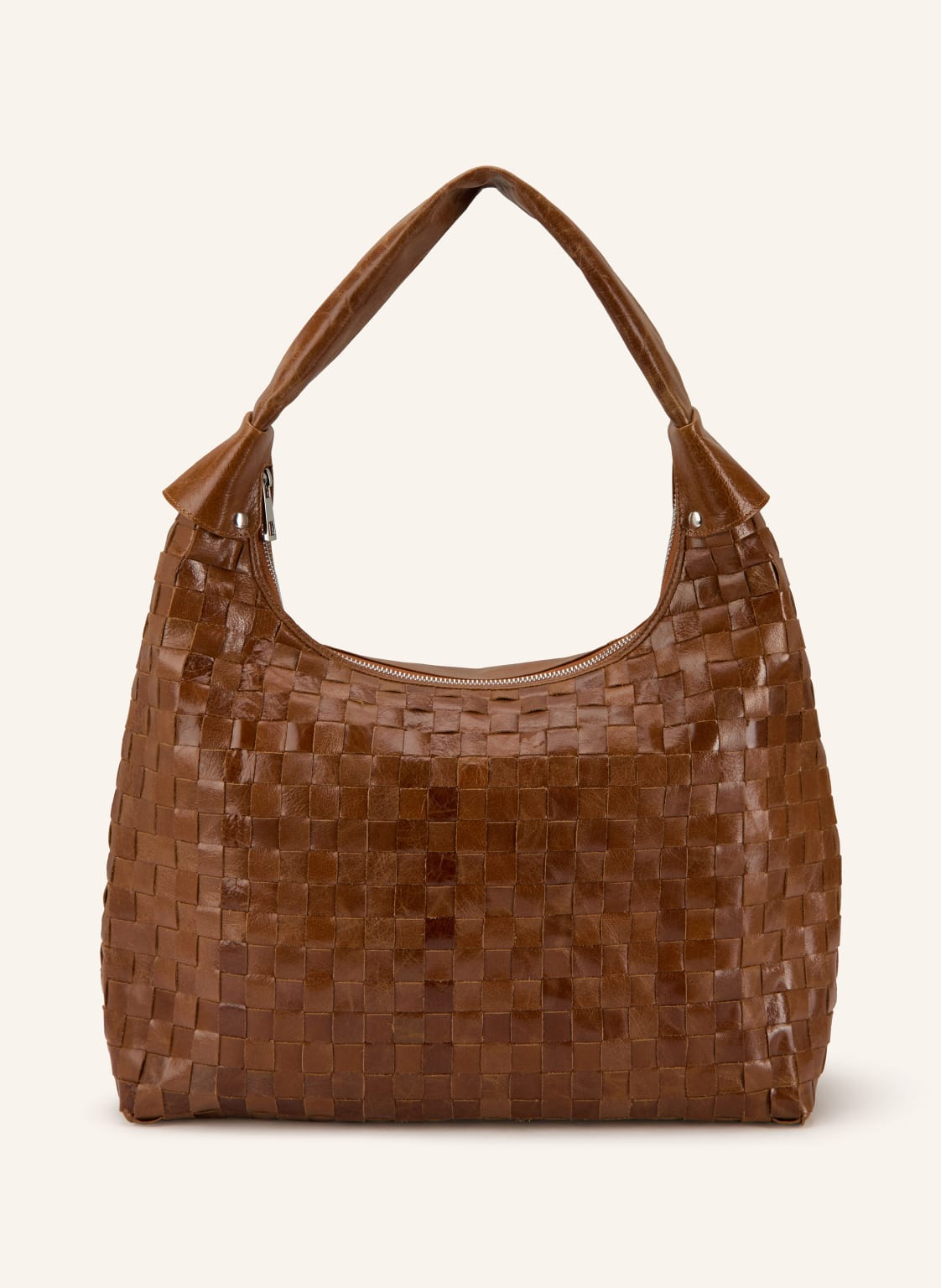 Núnoo Schultertasche Big Dandy Braided Megah braun von NÚNOO