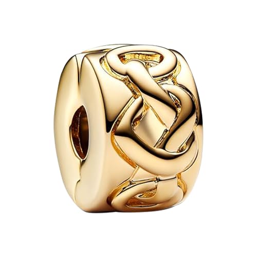 NUNUYAYA Damen Charm Anhänger für Armband 925 Sterling Silber Clear Sparkling Row Clip Charms Beads passend für Armband Halskette,Charm Anhänger für Europäischen Armbänder für Frauen Mädchen von NUNUYAYA