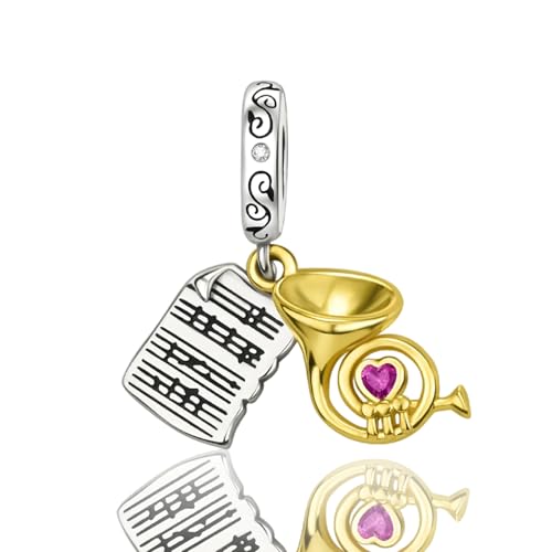 NUNUYAYA Frauen Armband Charme 925 Sterling Silber Scores and Instruments passend für Armband Halskette,Charm Anhänger für Europäischen Armbänder für Frauen Mädchen NUNUYAYA Frauen Armband Charme 925 Sterling Silber Scores and Instruments passend für Armband Halskette,Charm Anhänger für Europäischen Armbänder für Frauen Mädchen von NUNUYAYA